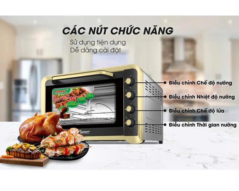Lò nướng Sanaky 120 lít LN.VH129N2D