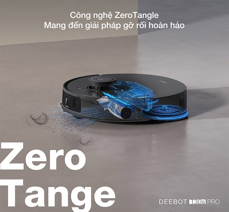 Robot hút bụi lau nhà Ecovacs DEEBOT T30S Pro New 2025 (Trắng/ Đen)