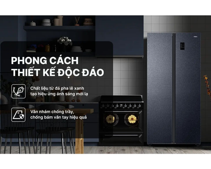 Tủ lạnh Aqua Inverter 490 lít AQR-S552XA(CBC)