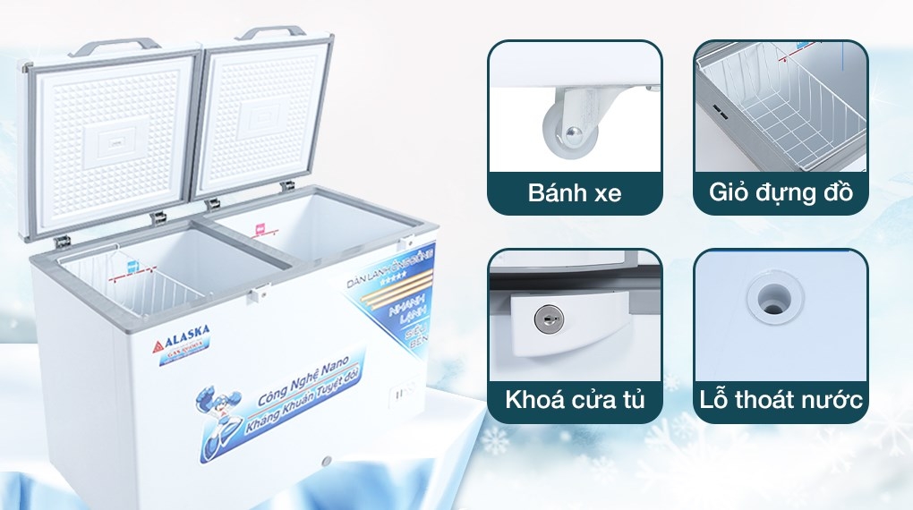 Tủ đông - mát Alaska BCD-4568C
