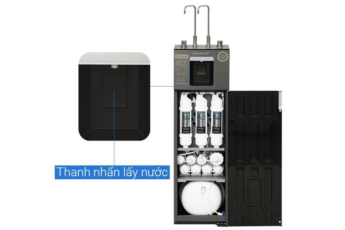 Máy lọc nước RO nóng nguội lạnh Hydrogen Sunhouse UltraX 11 lõi SHA76668SH