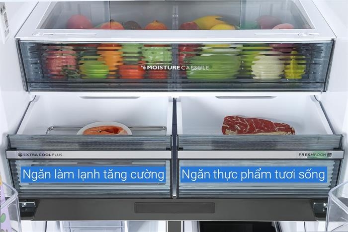 Tủ lạnh Sharp Inverter 525 lít SJ-FX610V-MK