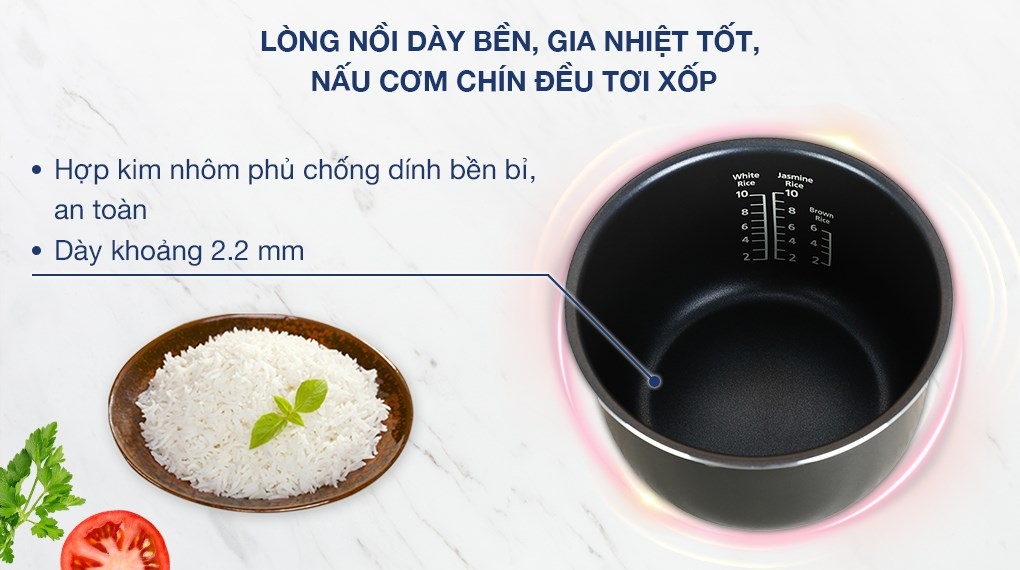 Nồi cơm điện tử Panasonic 1.8 lít SR-CL188WRAM