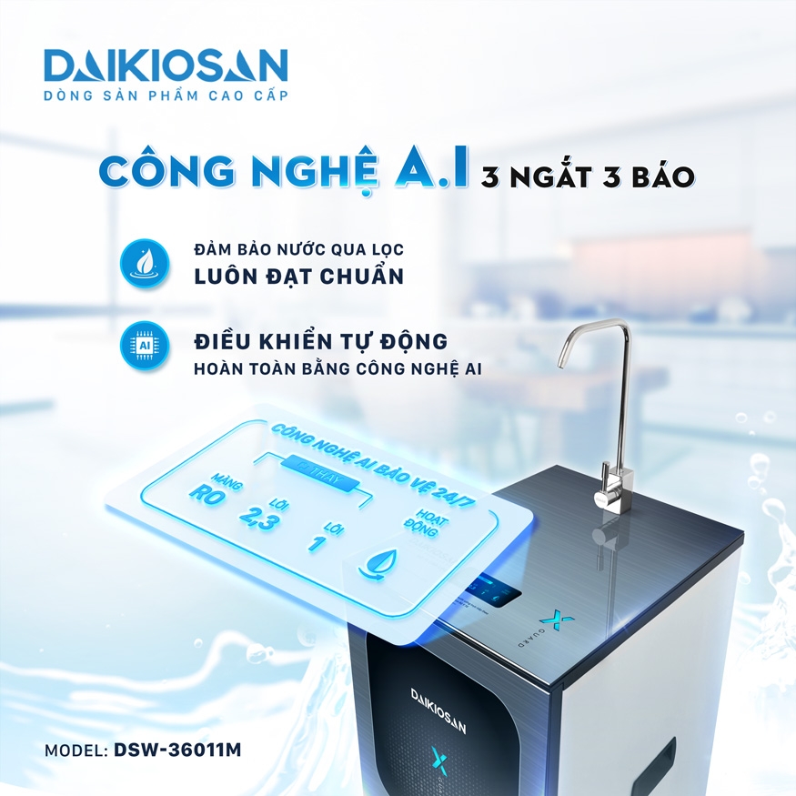 Máy lọc nước Daikiosan X-Guard Từ trường 11Cấp DSW-36011M