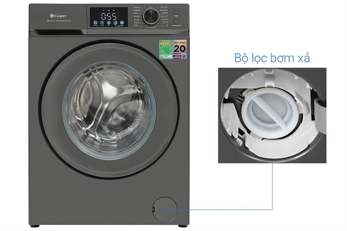 Máy giặt Casper Inverter 12.5 kg WF-D125VGR1
