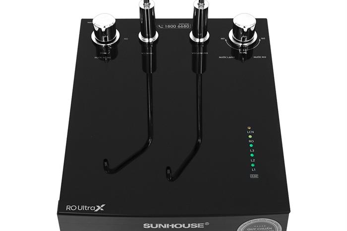 Máy lọc nước RO nóng nguội lạnh Hydrogen Sunhouse UltraX 11 lõi SHA76668SH