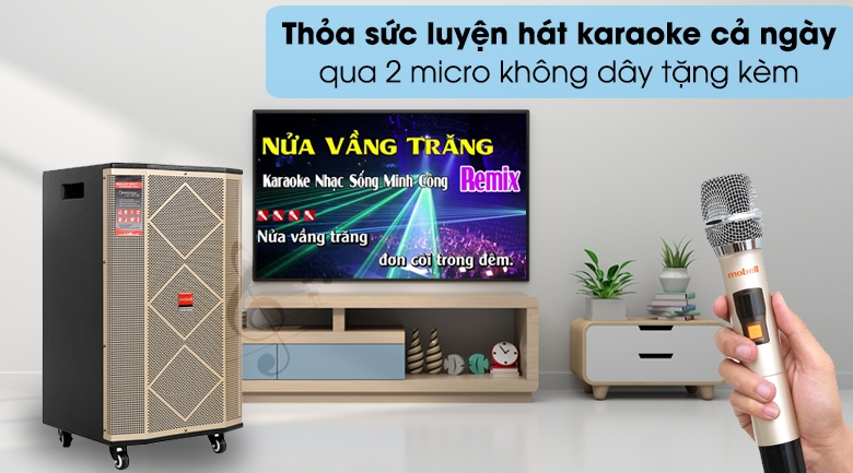 Loa kéo karaoke Mobell MK-7080 1000W