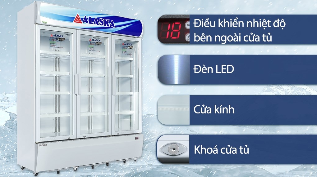 Tủ mát Alaska 1200 lít SL-14C3