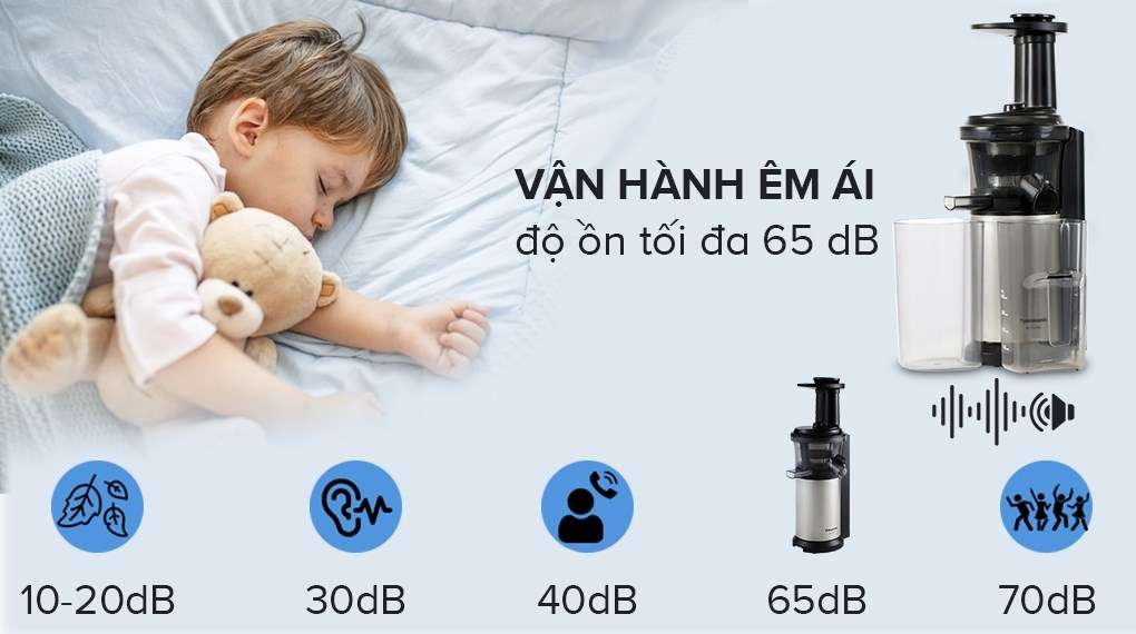 Máy ép trái cây Panasonic PAVH-MJ-L500SRA (Ép chậm)