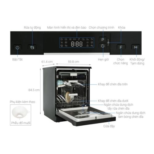 Máy rửa chén độc lập Hafele HDW-F60EB