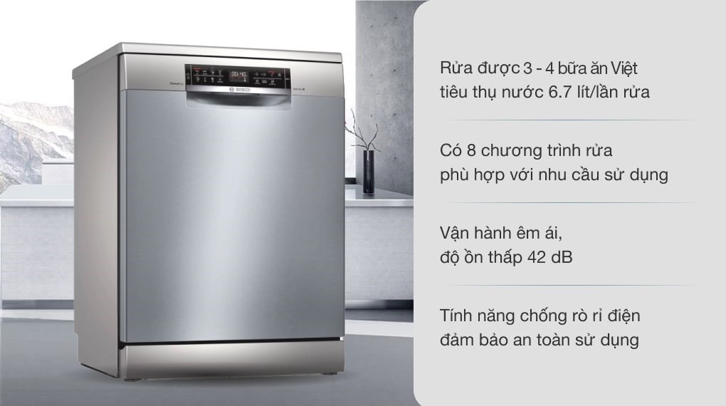 Máy rửa chén độc lập Bosch SMS6ECI93E