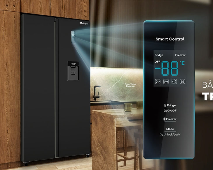 Tủ lạnh Casper Inverter 458 lít RS-460PBW