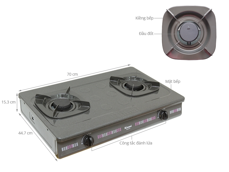 BẾP GAS RINNAI RV-2715(G)