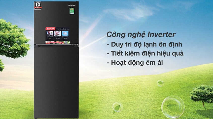 Tủ lạnh Sharp Inverter 247 lít SJ-X270V-DG Mới 2025