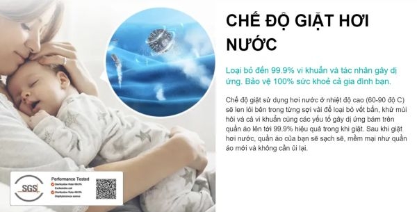 Máy giặt Hisense inverter 9.5Kg WFQY9514EVJMT