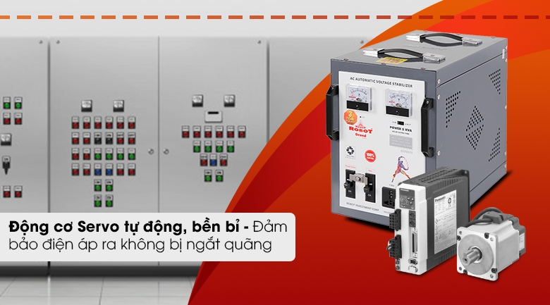 Ổn áp Robot 1 pha 5KVA 140 RENO