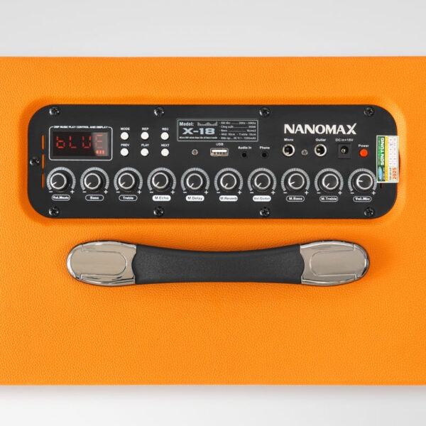 Loa Karaoke Xách Tay Nanomax X-18 Bass Đôi 16cm 350w/max