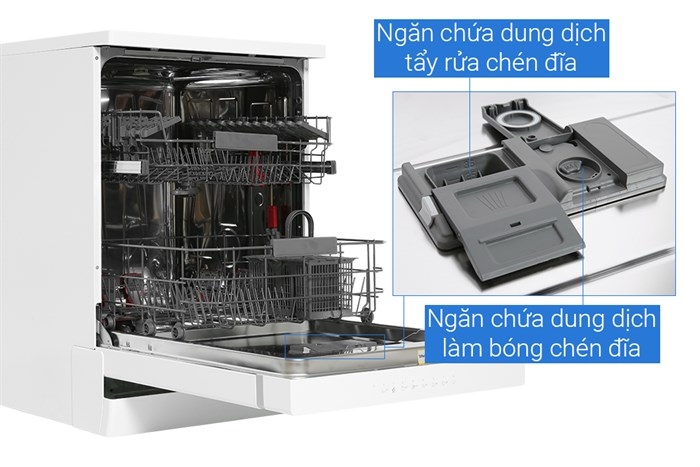 Máy rửa chén độc lập Whirlpool 13 bộ WFC 3C26P