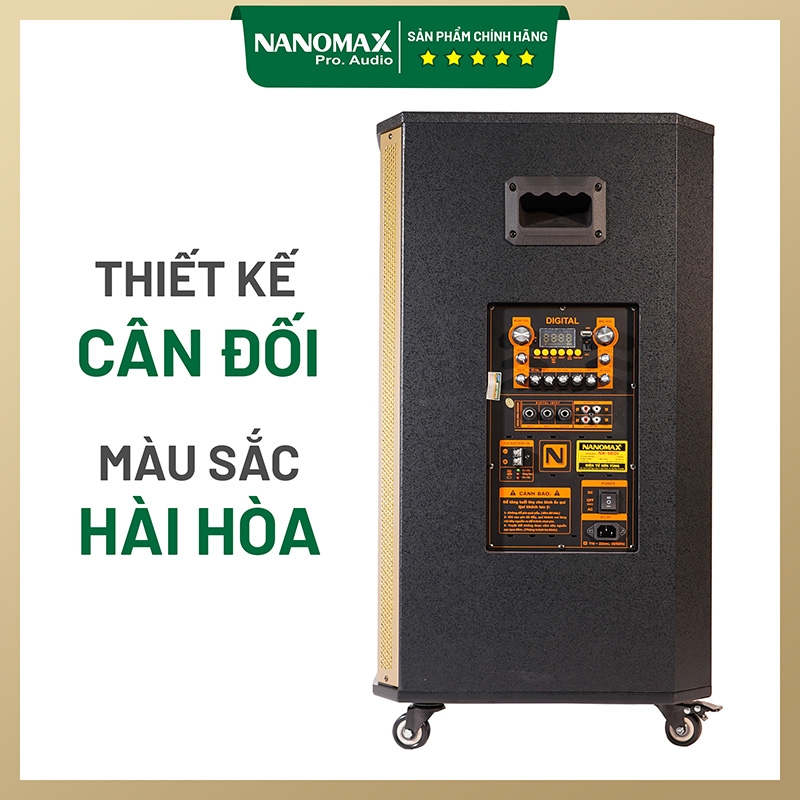 Loa kéo Nanomax SK-1801 (Bass 50cm/ 950W/ Karaoke/ Bluetooth)