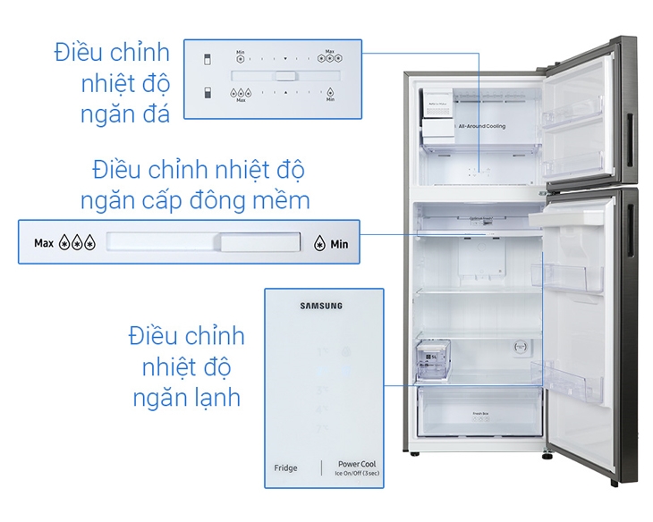 Tủ lạnh Samsung Inverter 406 lít RT42CG6584B1SV
