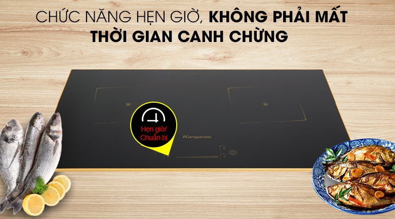 Bếp điện từ đôi Kangaroo KG438i
