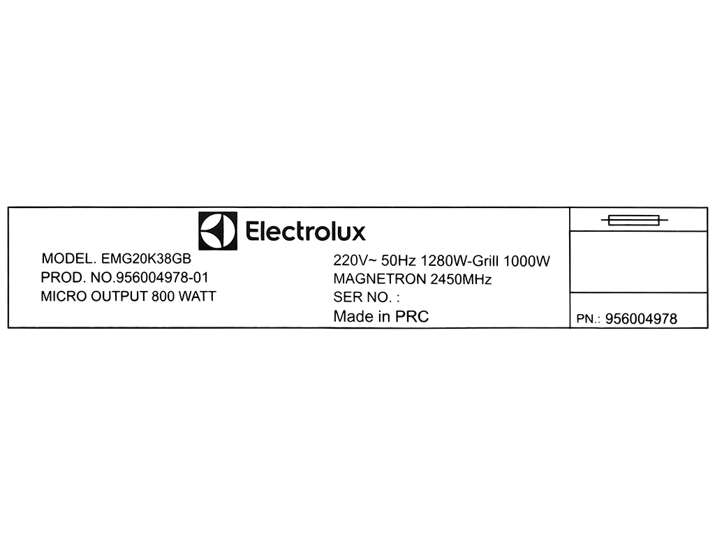 Lò vi sóng Electrolux EMG20K38GB (20 lít)