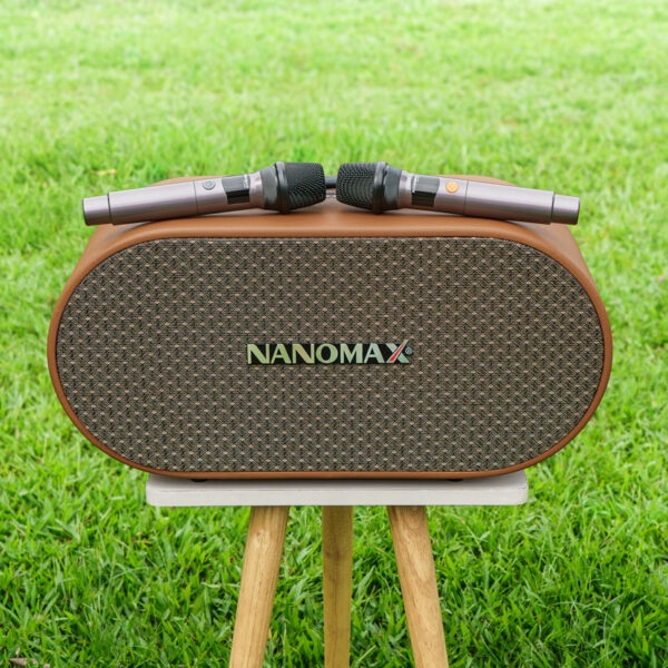 Loa Karaoke Xách Tay Nanomax K-05 Bass Đôi 20cm 320w