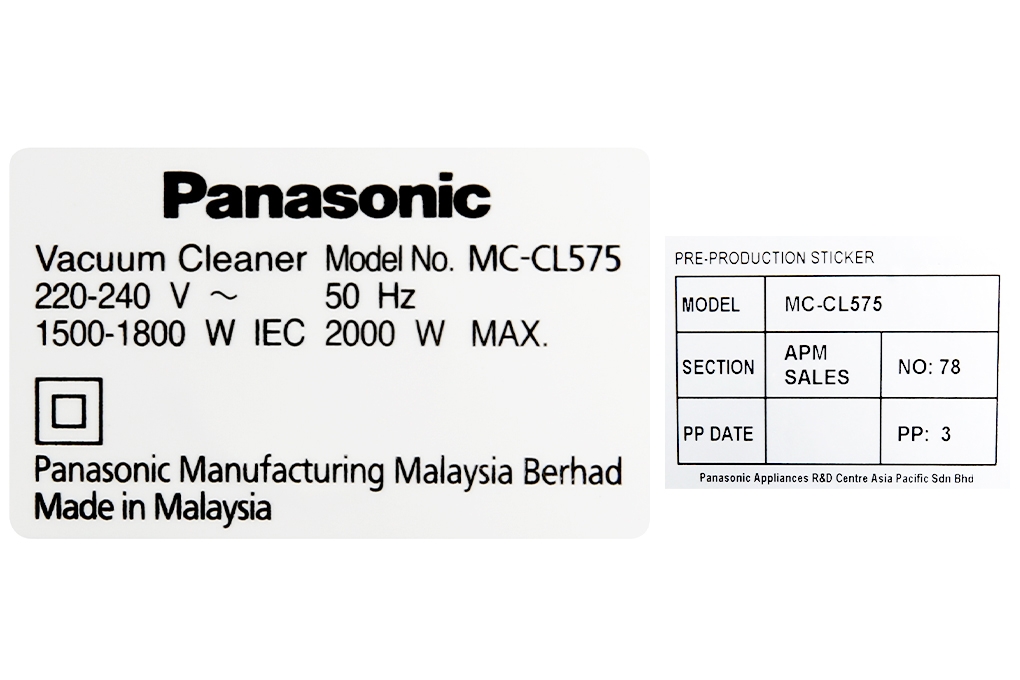 Máy hút bụi dạng hộp Panasonic MC-CL575KN49