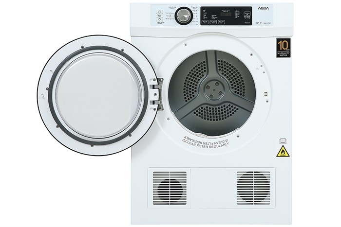 Máy sấy quần áo Aqua 7 kg AQH-V700FW (Sấy thông hơi)