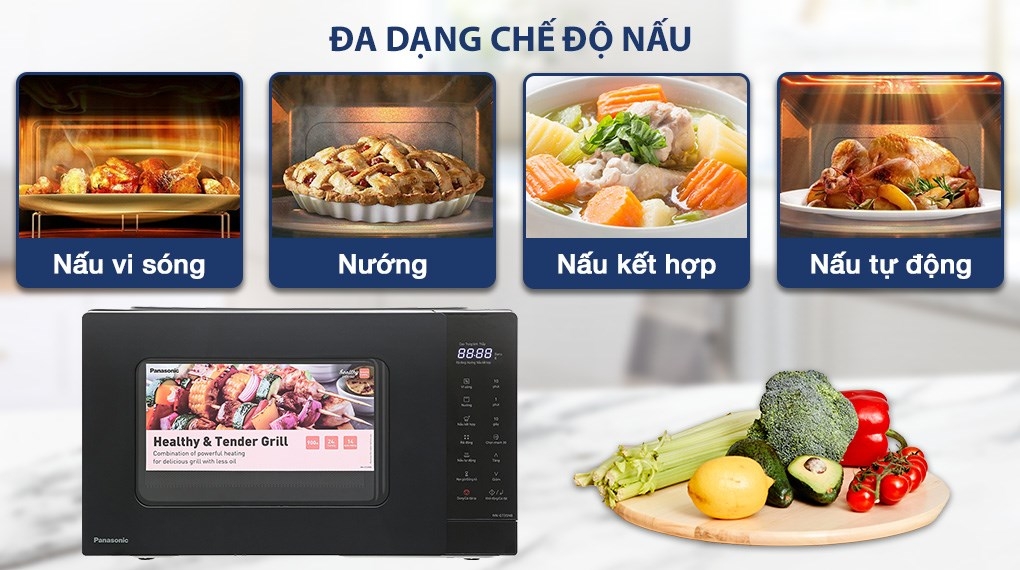 Lò vi sóng có nướng Panasonic NN-GT35NBYUE 24 lít