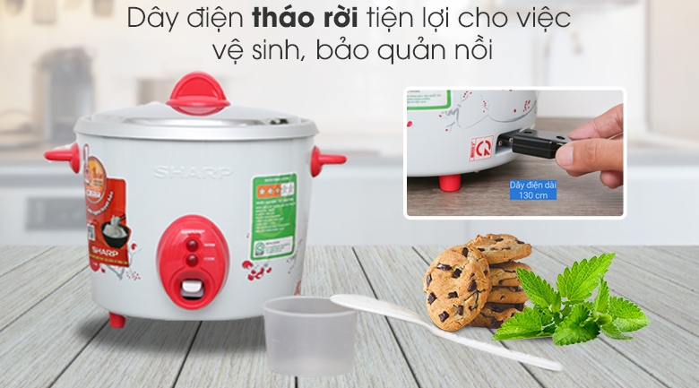 Nồi cơm điện Sharp 1.1 lít KSH-D11V (Màu ngẫu nhiên)