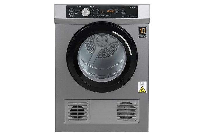 Máy sấy quần áo Aqua 8 kg AQH-V800H SS (Sấy thông hơi)