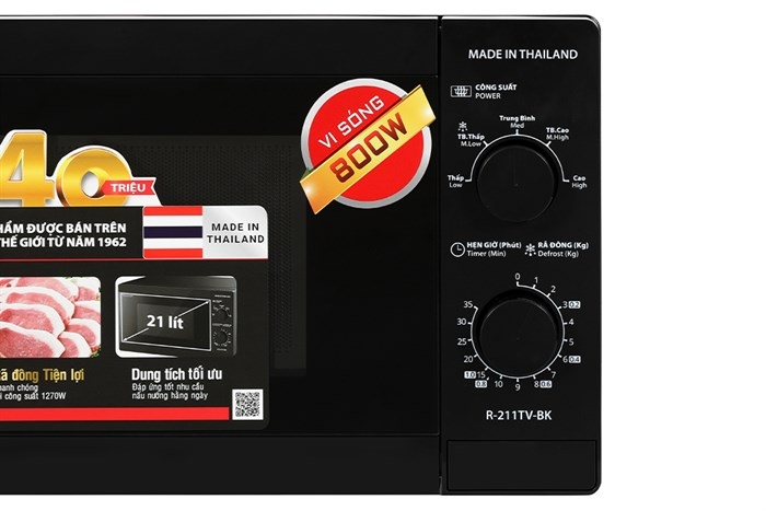 Lò vi sóng Sharp R-211TV-BK (21 lít)