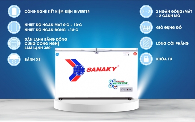 Tủ đông/Mát Sanaky Inverter VH-3699W3