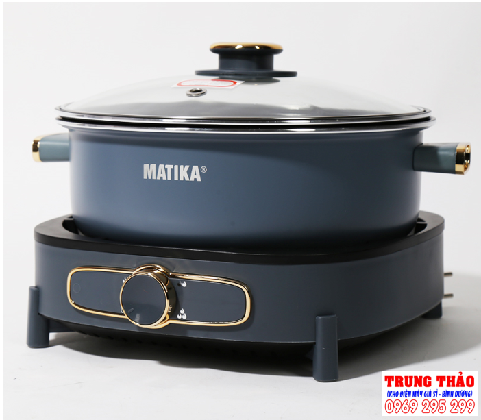 Nồi lẩu nướng đa năng 3 in 1 Matika MTK-9055