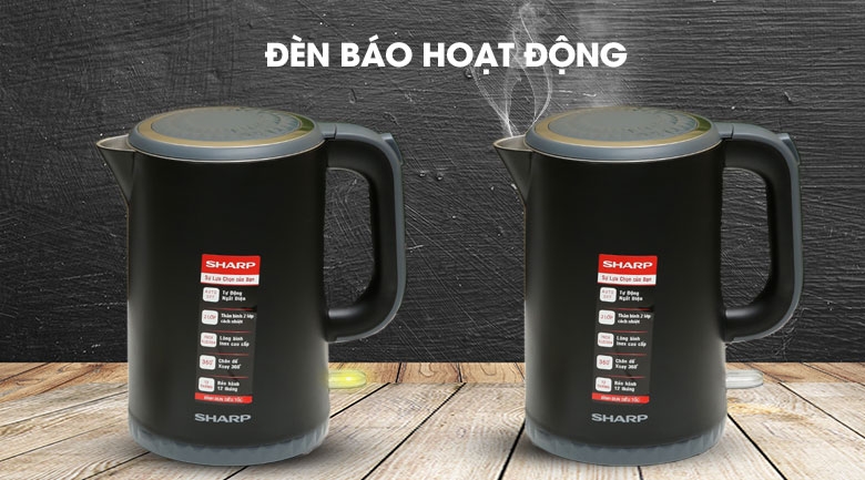 Bình đun siêu tốc Sharp 1.7 lít EKJ-17EVPS-BK