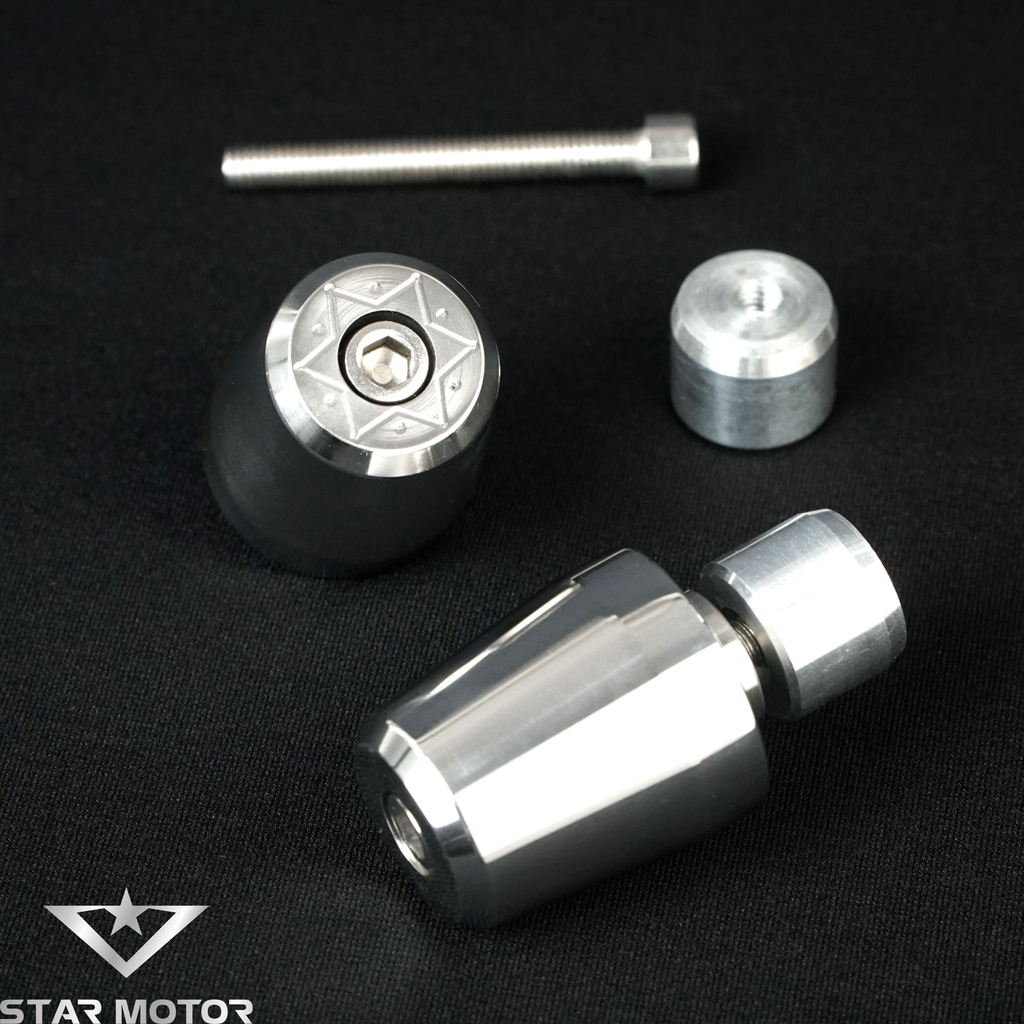 Gù tay lái ngôi sao chống rung chất liệu Inox 304 dành cho các dòng xe