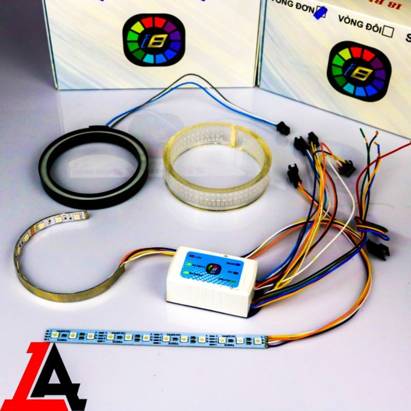 Vòng thiên thần BMW 3D dày 3inch khiển App A11