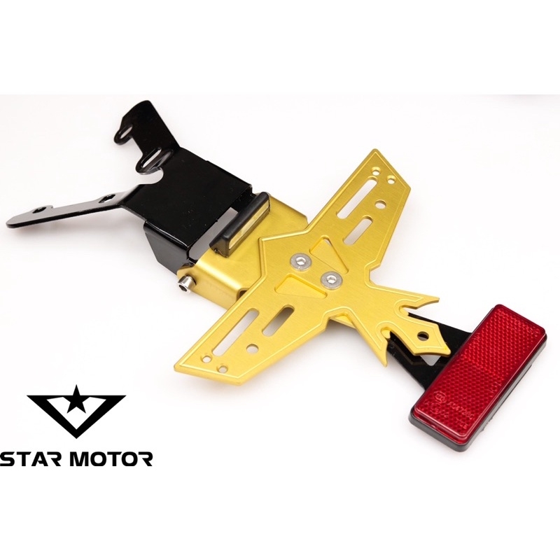 Pass (pát) bát biển số nhôm CNC tăng chỉnh mẫu cánh chim dành cho Exciter - Winner - R15v3