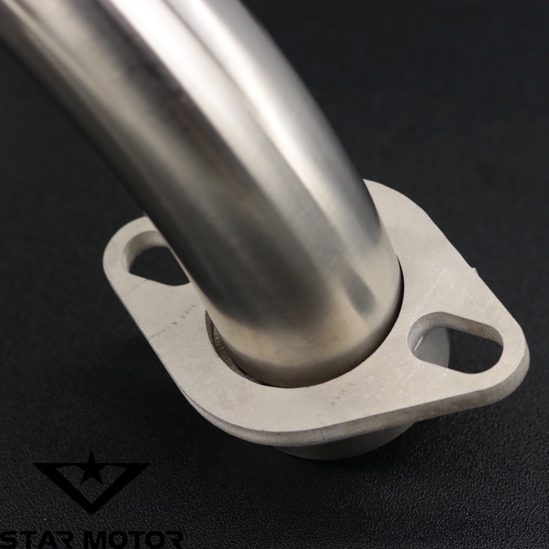 Cổ pô inox 304 gắn pô zin size 32 kèm đầu nối dành cho Exciter, Winner, R15v3