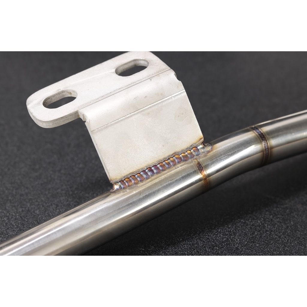 [Loại vểnh] Tay xách ( cảng sau ) Inox 304 Wave 100, Wave 110, Wave 50cc - Đầu chụp nhôm CNC