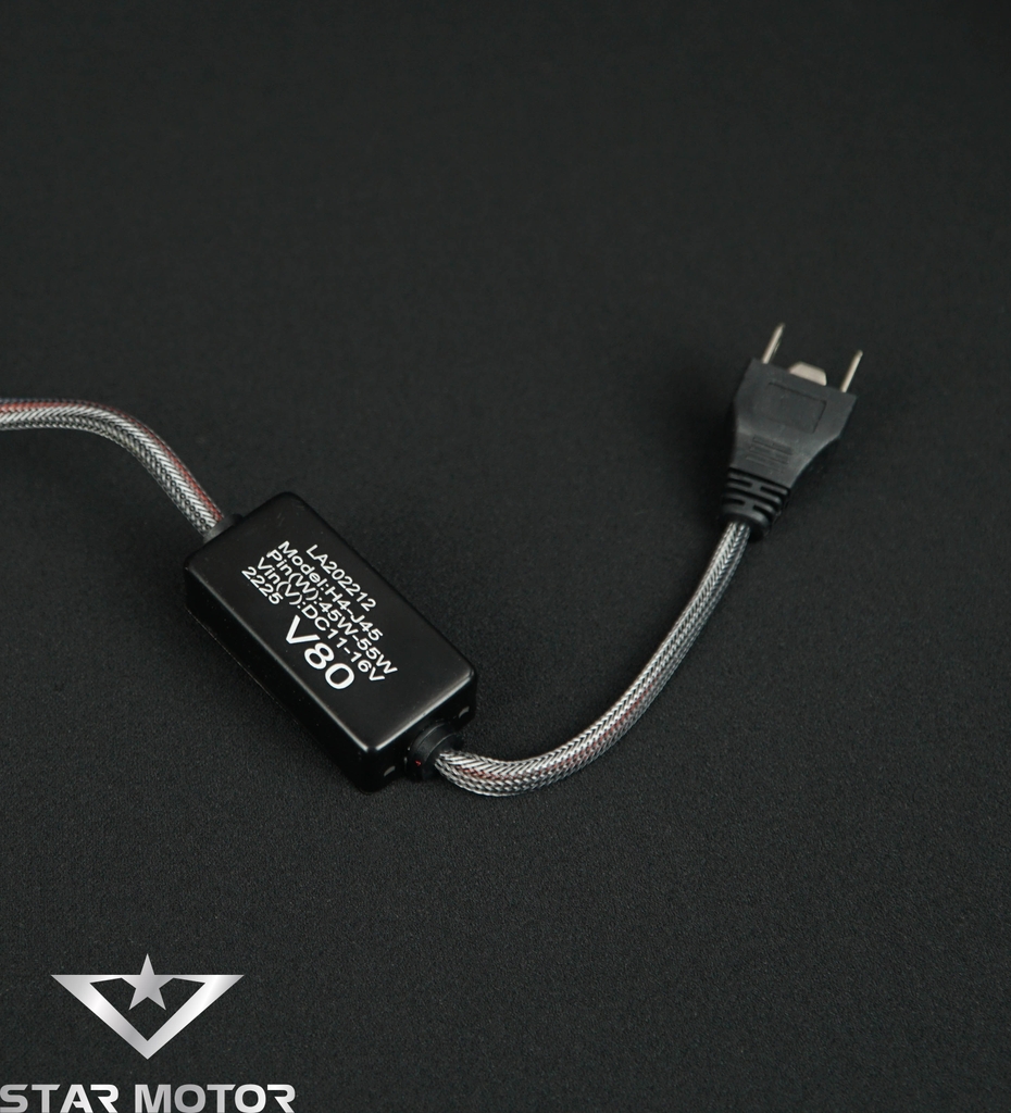 Bi cầu LED Mini - Bóng đèn pha LED bi cầu V80 gắn xe máy, ô tô - có đường cắt sáng