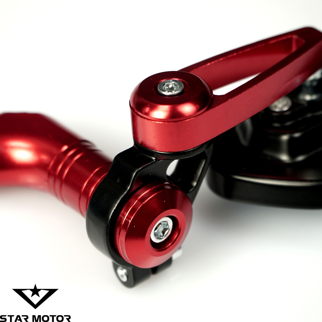 Gương gù vát CRG V2 nhôm CNC lắp chân gương các dòng xe