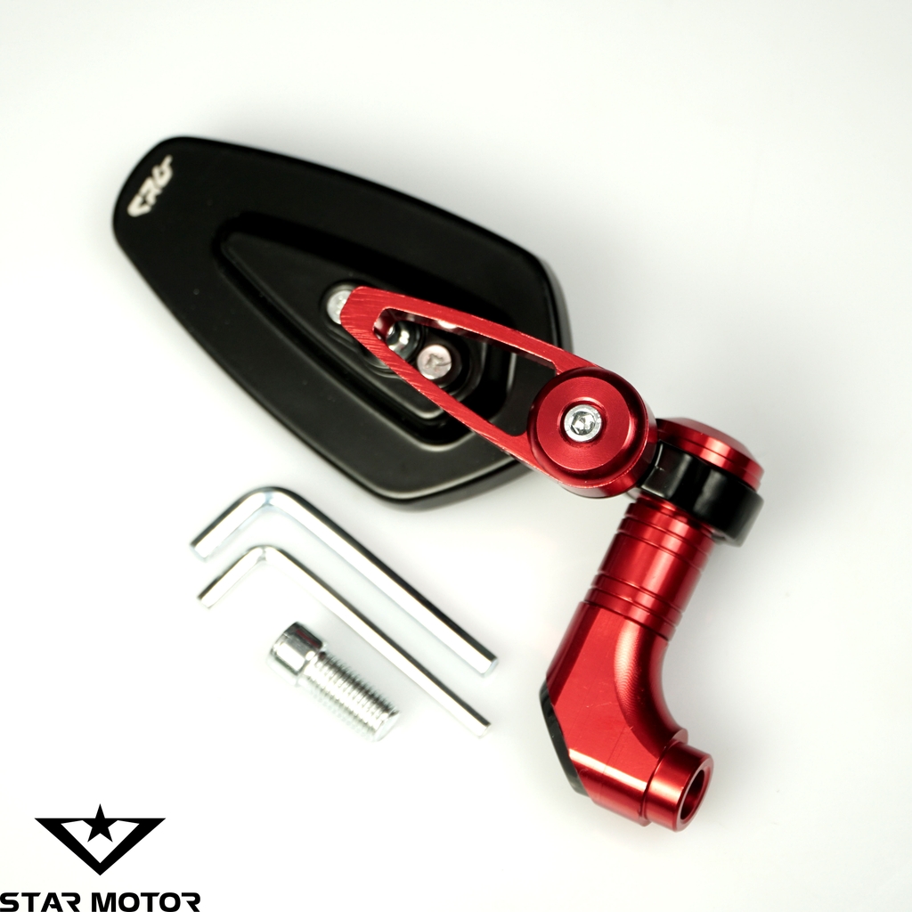 Gương gù vát CRG V2 nhôm CNC lắp chân gương các dòng xe