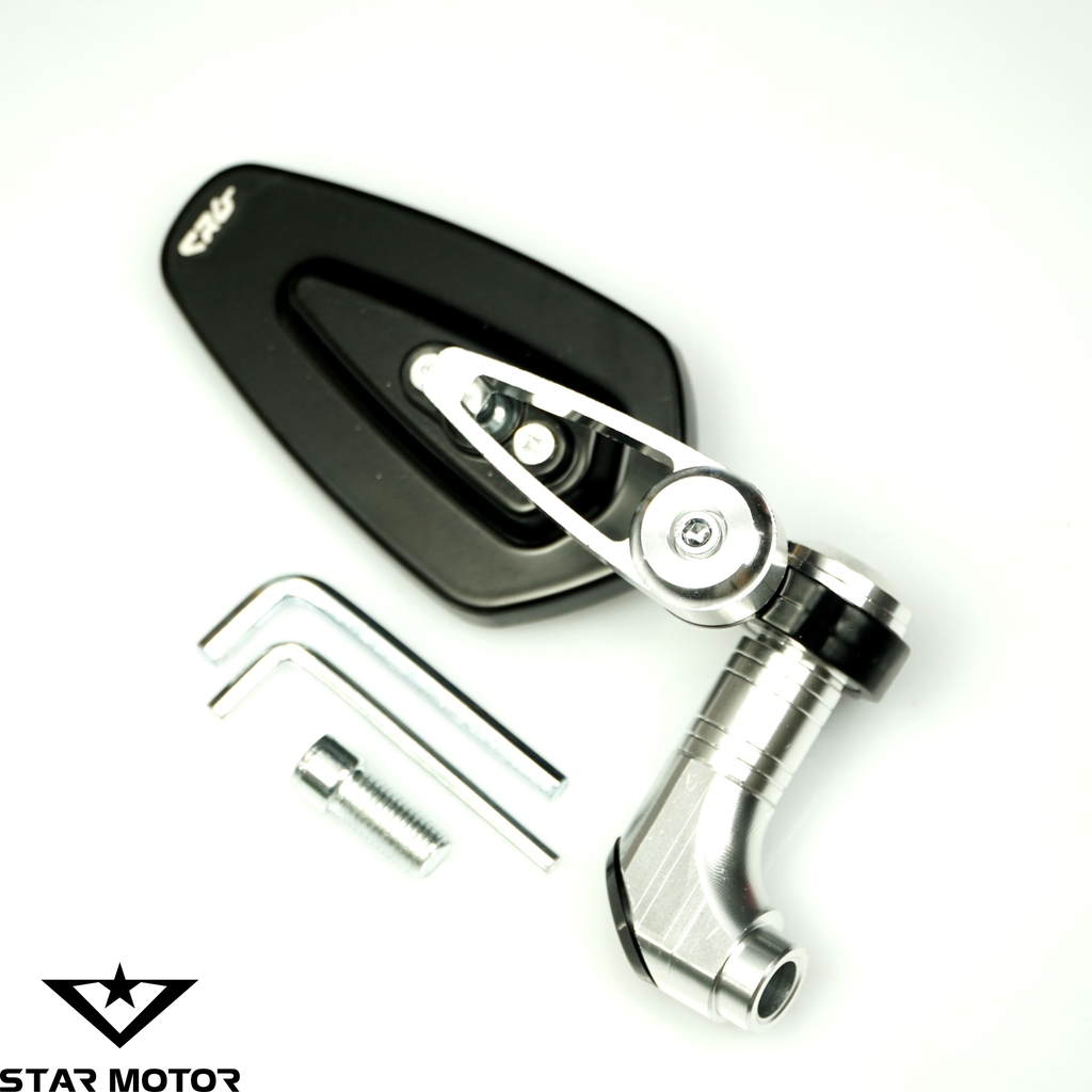 Gương gù vát CRG V2 nhôm CNC lắp chân gương các dòng xe