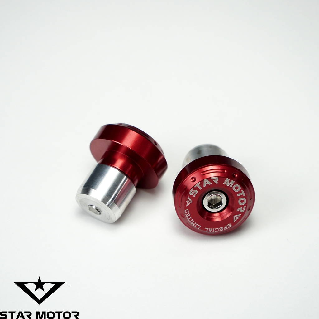 Gù tay lái nhôm Star Motor đi kèm căn nhôm + ốc inox