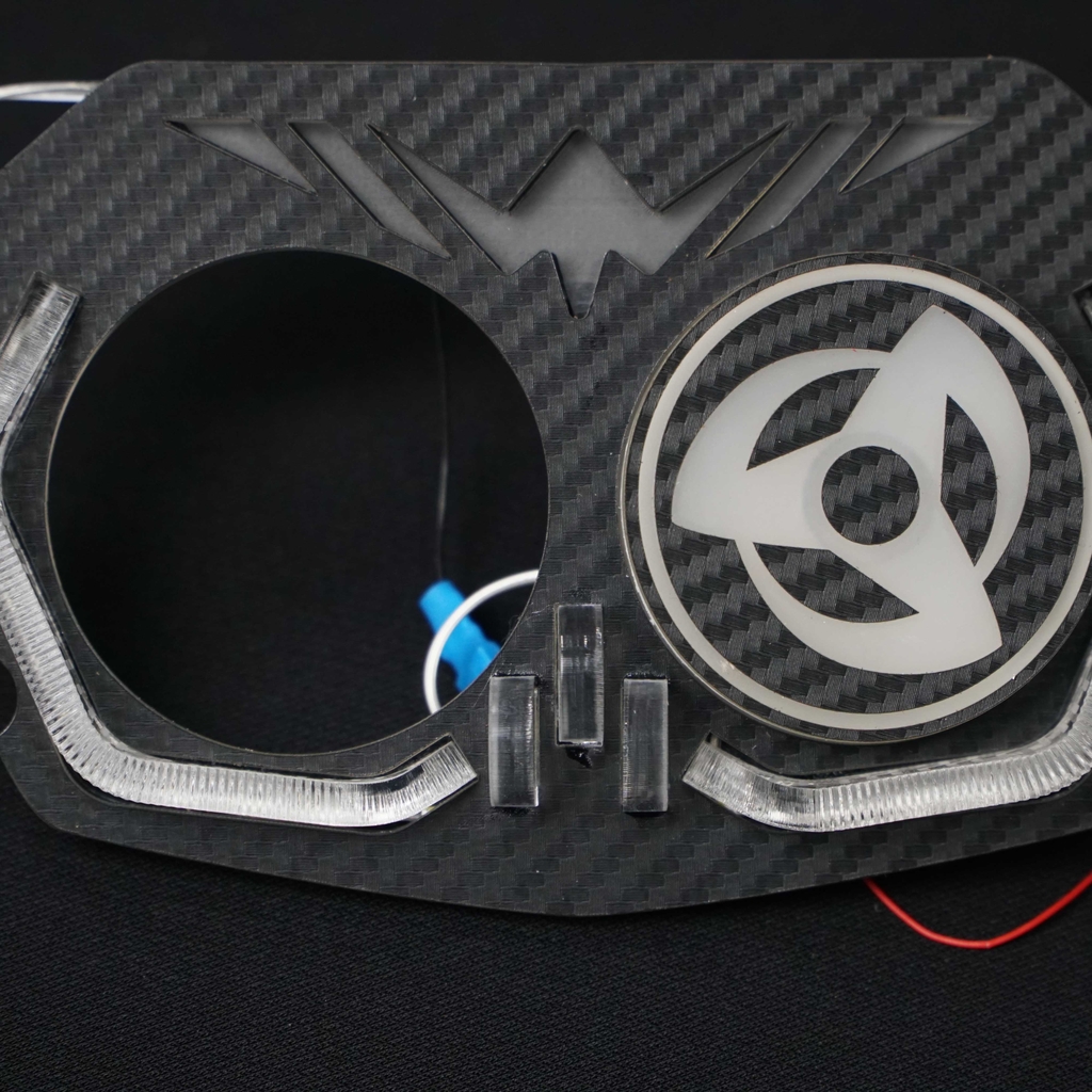 Mắt xoay Sharingan gắn bi cầu 2.0 dành cho dòng xe Wave 110 sử dụng đèn Zinphat