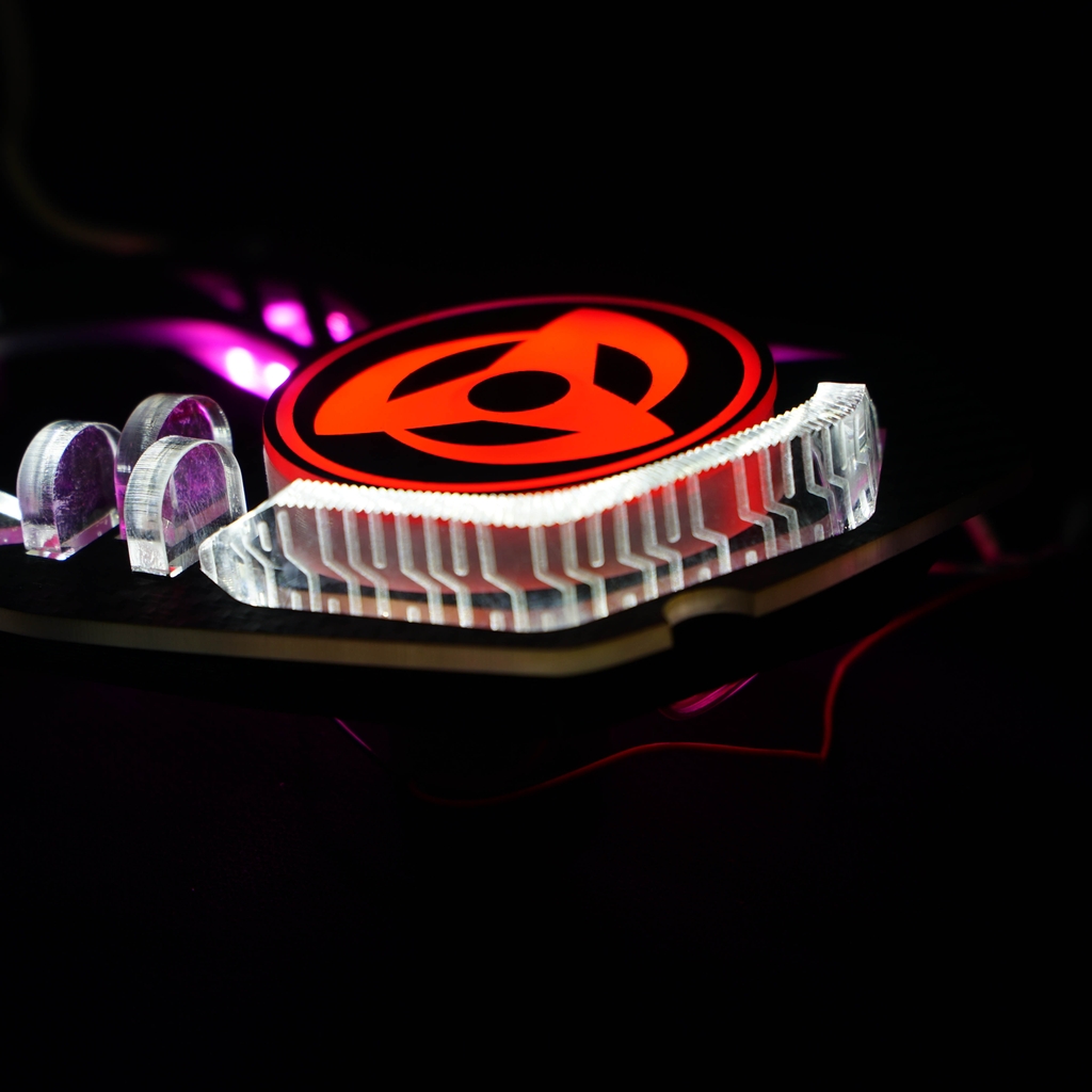 Mắt xoay Sharingan gắn bi cầu 2.0 dành cho dòng xe Wave 110 sử dụng đèn Zinphat