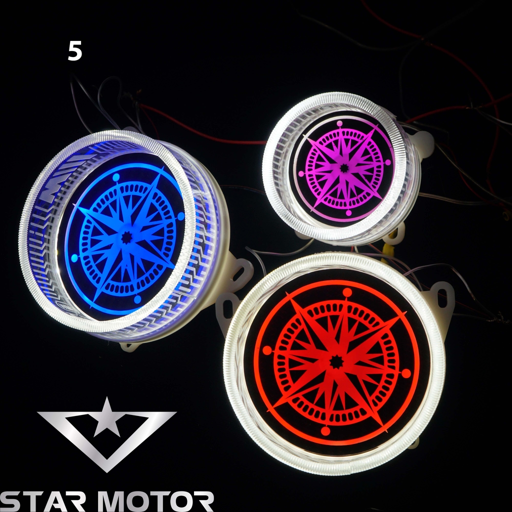 Mắt xoay Sharingan gắn bi cầu 2.0 dành cho dòng xe Wave 110 sử dụng đèn Zinphat
