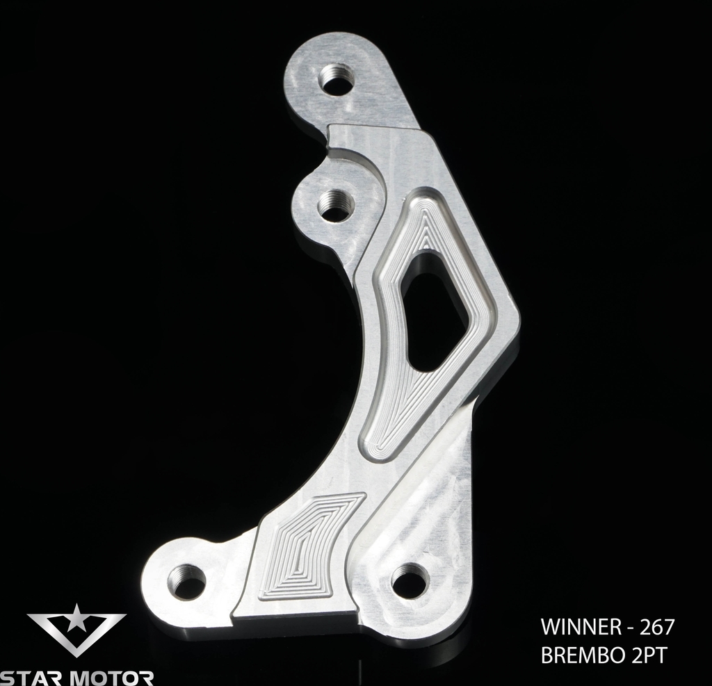 Tai pát trước xe Winner V1,V2,V3 gắn heo 2 Piston, đĩa 220-290mm nhôm CNC
